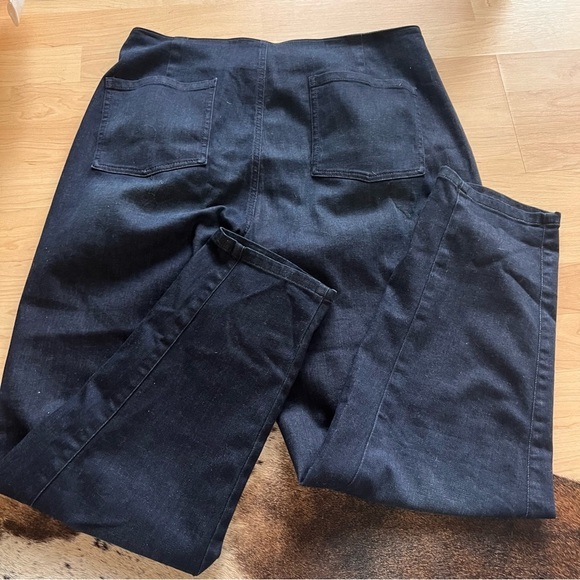 EILEEN FISHER Organic Cotton Stretch Tapered Pant In Utility Blue Size 8 - Picture 8 of 11